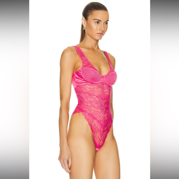 Versace Other - ‼️CLEARANCE SALE ‼️Versace Satin and Lace Bustier Bodysuit
